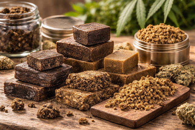 Résines CBD puissantes jusqu’à 80 pourcent Candy Hash GMO Static Hash effets forts sommeil profond Herbeevor