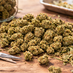 Small buds CBD et trim à prix réduit qualité identique aux fleurs idéal infusion usage régulier Herbeevor