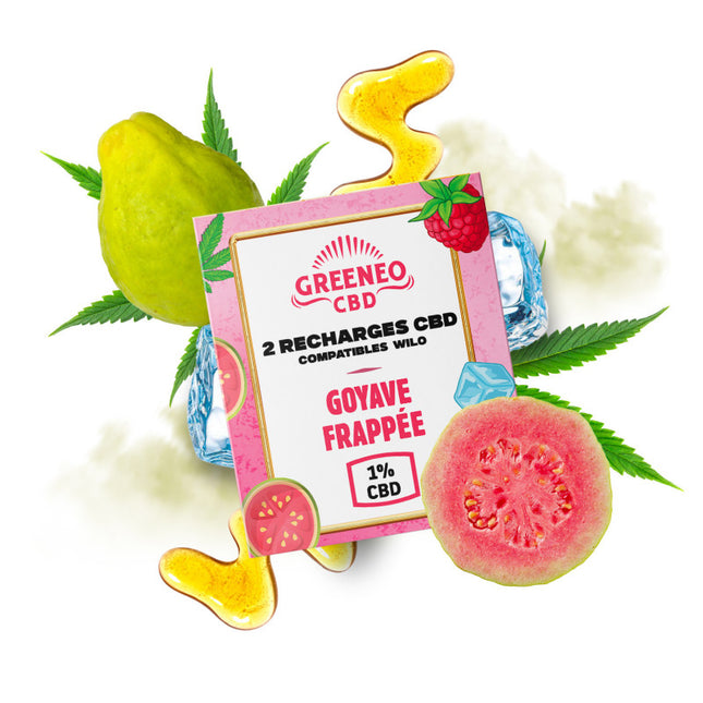 Cartouches x2 Goyave Frappée – Wilo × Greeneo — 2 cartouches · 2 ml