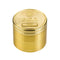 Grinder doré Champ High 40mm fermé avec logo gravé sur le couvercle