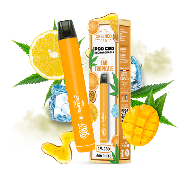 Pod rechargeable L’Eau Tropicale – Wilo × Greeneo — Kit + 1 cartouche