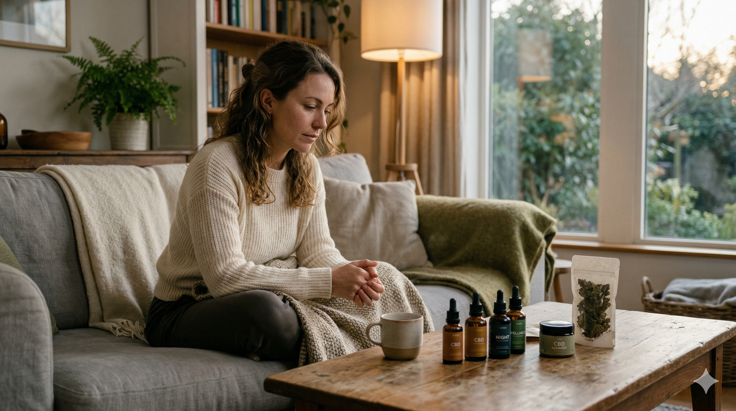 Choisir le bon CBD selon ses besoins avec différents produits CBD présentés pour stress, sommeil et bien-être