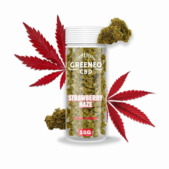 Strawberry Haze 6 % – Fleur CBD – Greeneo — 20 g